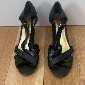 Lauren Ralph Lauren Black Strappy Heels